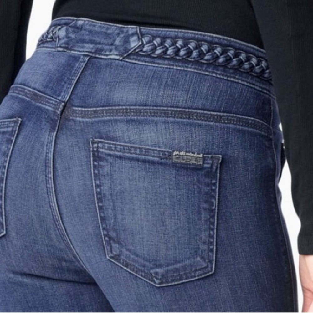 7 for all mankind skinny jeans - braided denim
